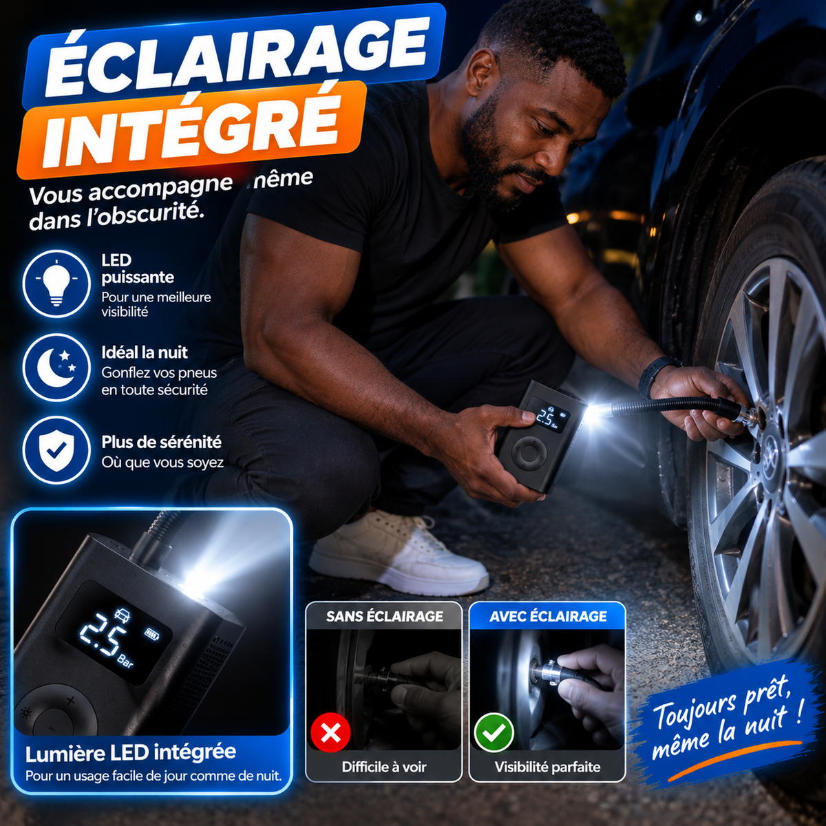 🚗 Compresseur d’Air Portable Numérique | GONFLEZ VOS PNEUS OÙ QUE VOUS SOYEZ