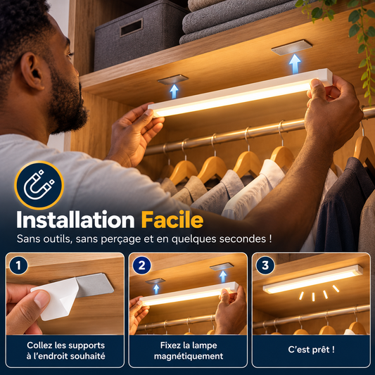 💡 Lampe LED Sans Fil pour Placard | ÉCLAIREZ VOS ESPACES SOMBRES EN UN INSTANT