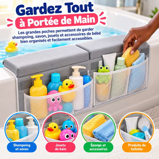 🛁 Coussin Confort pour Bain de Bébé – Genoux & Coudes