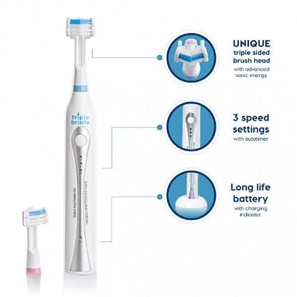 Brosse à dents sonique originale à triple poils
