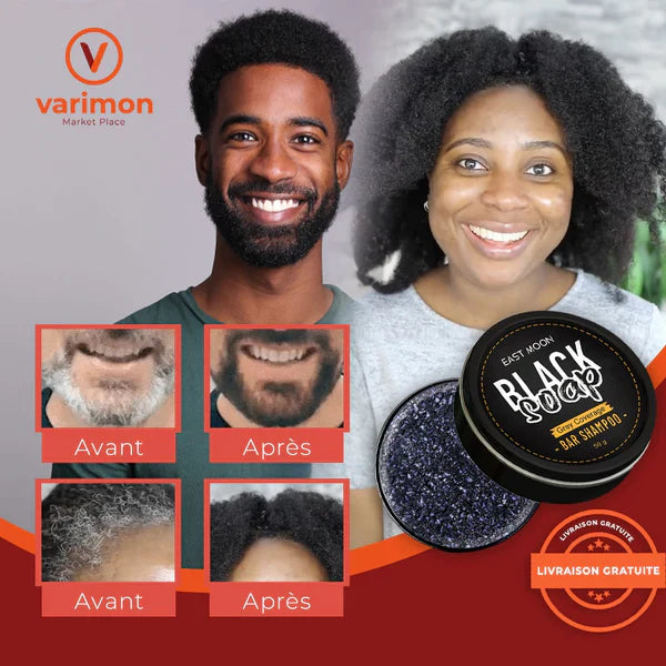 🍀 Savon BIO pour Barbe et cheveux Blanc 🍀