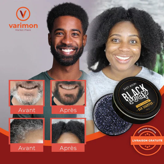 🍀 Savon BIO pour Barbe et cheveux Blanc 🍀