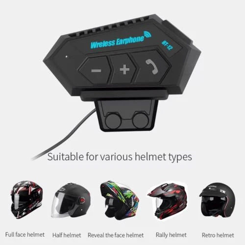 MotoWave™ Kit Oreillette Bluetooth pour Casque de Moto – Appels & Musique en Route