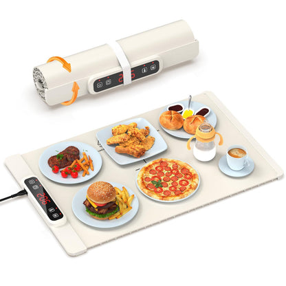 Laudlife™ Tapis Chauffant Enroulable | Gardez Vos Plats Chauds Plus Longtemps
