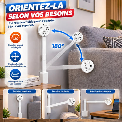 🔌 Prise Électrique Télescopique Multifonction | L’électricité toujours à portée de main