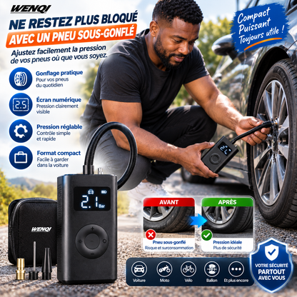 🚗 Compresseur d’Air Portable Numérique | GONFLEZ VOS PNEUS OÙ QUE VOUS SOYEZ
