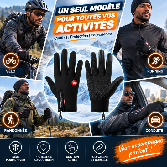 🧤 Gants Thermiques Tactiles & Coupe-Vent | GARDEZ VOS MAINS AU CHAUD, SANS PERDRE EN PRATICITÉ