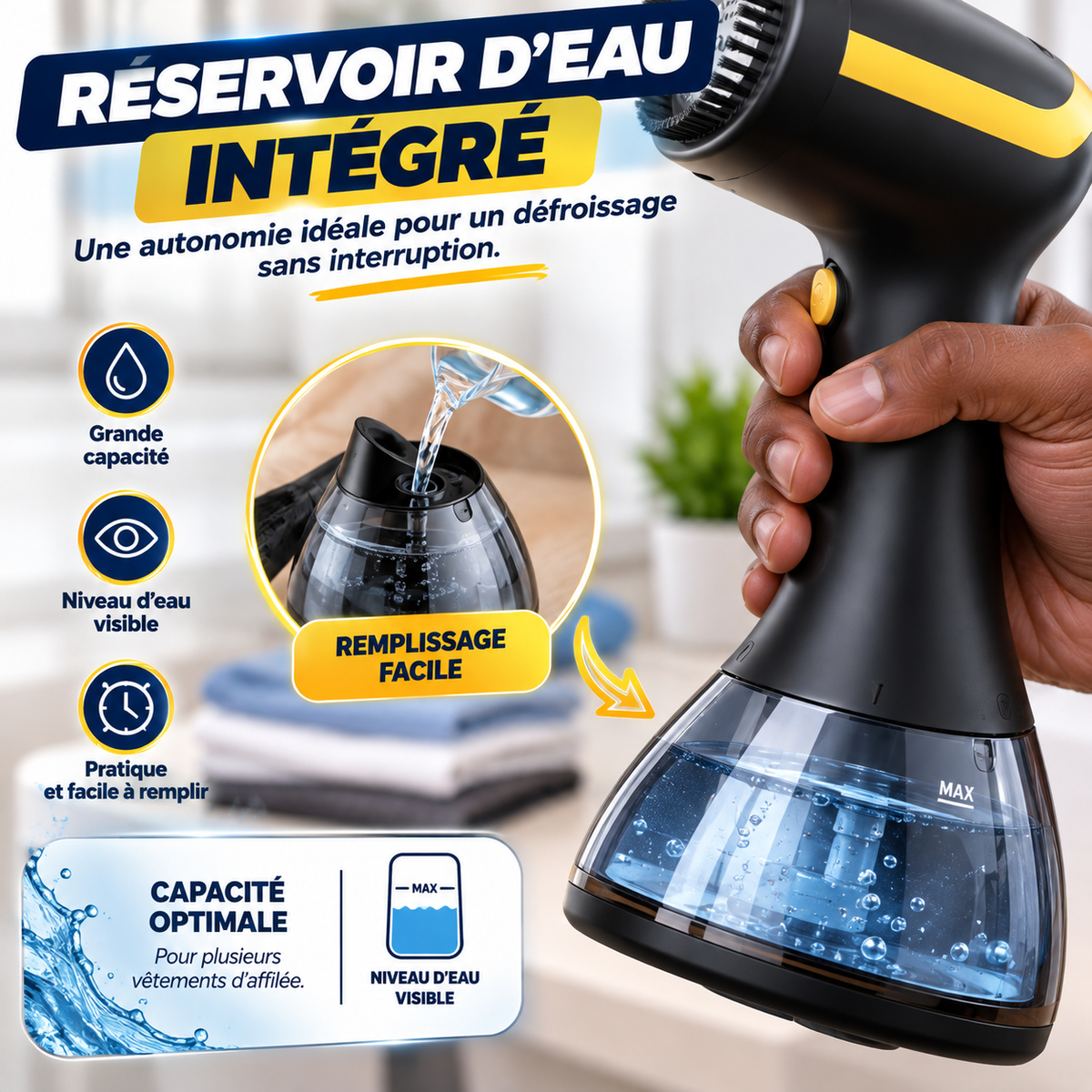 👔 Défroisseur Vapeur Portable | DES VÊTEMENTS PLUS NETS EN QUELQUES GESTES