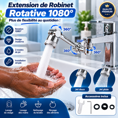 🚰 Extension de Robinet Rotative 1080° | ORIENTEZ L’EAU EXACTEMENT OÙ VOUS EN AVEZ BESOIN