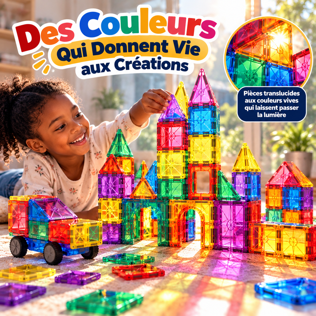 🧲 Jeu de Construction Magnétique pour Enfants | IL IMAGINE, IL ASSEMBLE, IL CRÉE !