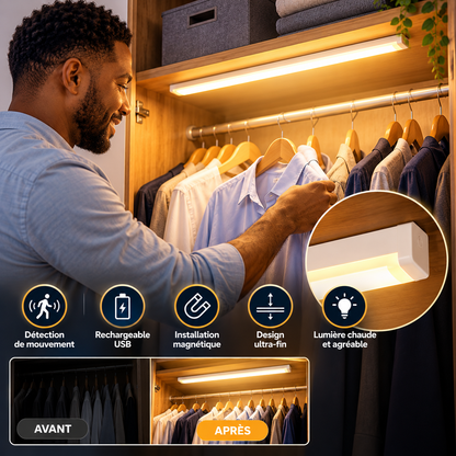 💡 Lampe LED Sans Fil pour Placard | ÉCLAIREZ VOS ESPACES SOMBRES EN UN INSTANT