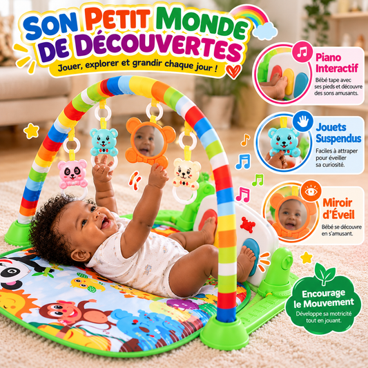 🌈 Tapis d’Éveil Multifonction pour Bébé | UN PETIT UNIVERS POUR JOUER, BOUGER & DÉCOUVRIR 👶🎵