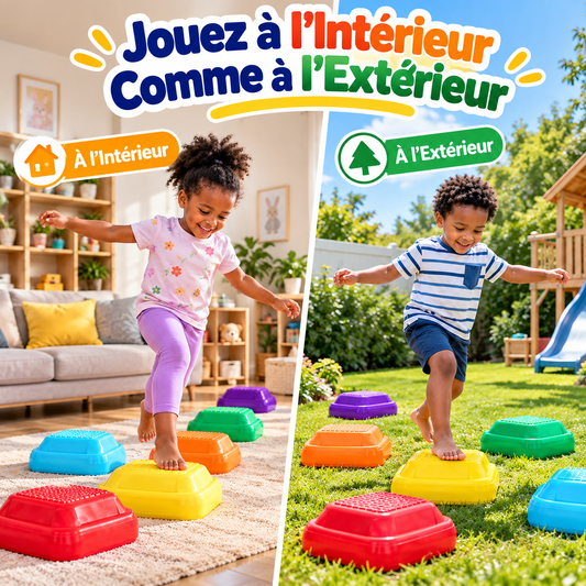 🌈 Parcours d’Équilibre pour Enfants, 6 Pièces BOUGER, JOUER ET RELEVER DE NOUVEAUX DÉFIS ! 🤸