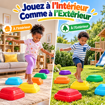 🌈 Parcours d’Équilibre pour Enfants, 6 Pièces BOUGER, JOUER ET RELEVER DE NOUVEAUX DÉFIS ! 🤸