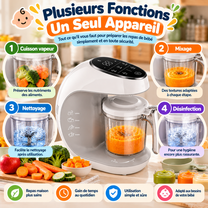 👶 Robot Cuiseur & Mixeur pour Repas de Bébé