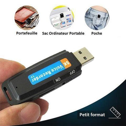 Mini clé USB enregistreur vocal