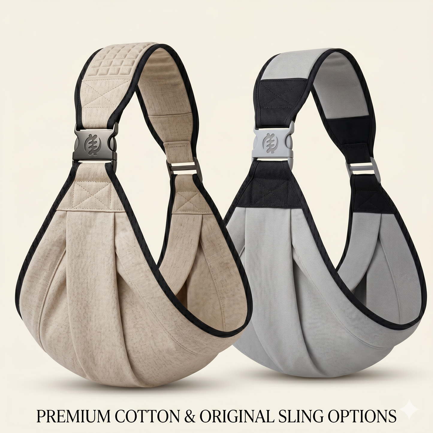 BabyCarry™ Porte-Bébé Multifonctionnel Gris – Confort & Sécurité au Quotidien