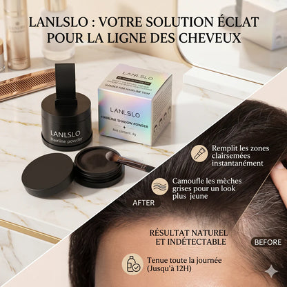 LANLSLO™ Poudre Ligne de Cheveux Imperméable – Kit Ombre avec Brosse pour Look Naturel