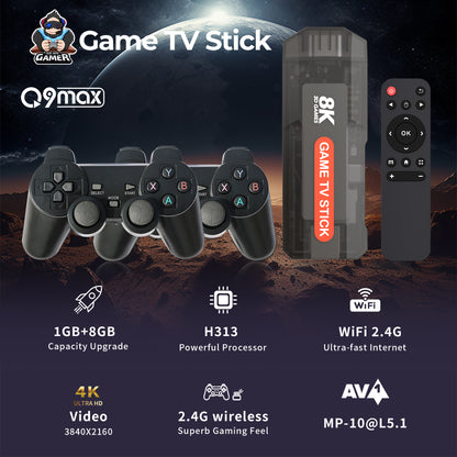 PlayMax® – Console Android 8K Plug & Play +10 000 Jeux