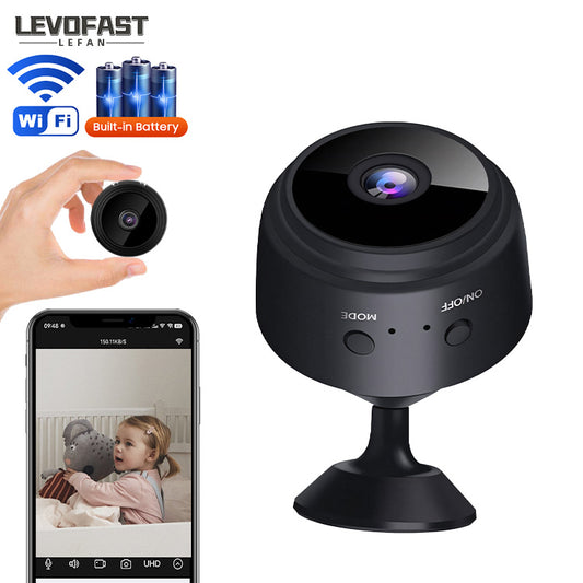 SecureCam™ Mini Caméra WiFi UHD – Vision Nocturne & Batterie Intégrée