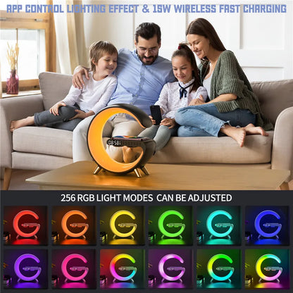 Haut-parleur et chargeur sans fil LED