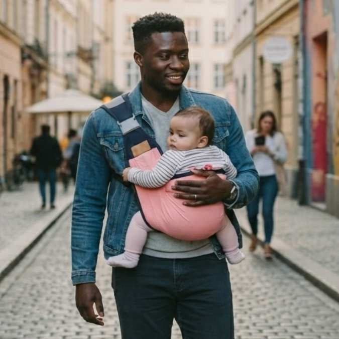 BabyCarry™ Porte-Bébé Multifonctionnel Gris – Confort & Sécurité au Quotidien