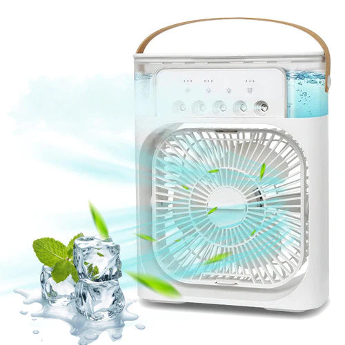 Ventilateur Brumisateur d'Air Portatif 3-en-1 ( DIMENSION DE 27 CM SUR 21 CM )